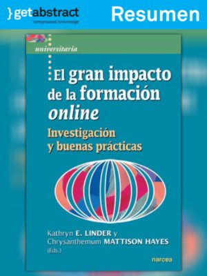 cover image of El gran impacto de la formación online (resumen)